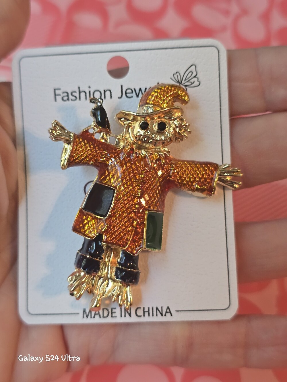 Scarecrow Fall Decor Brooch NEW - Picture 11 of 13